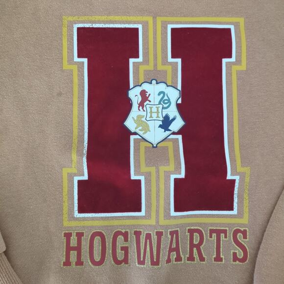H&M Harry Potter Hogwarts girl Beige long sleeve Pullover Sweater Size 6X/7 GUC - Picture 2 of 9